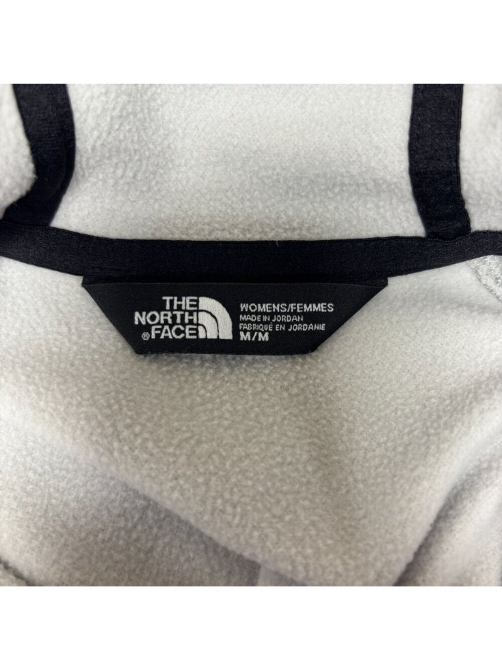 The North Face Arcata Womens Medium Jacket White Asymmetrical Full Zip Hoodie - Picture 4 of 8